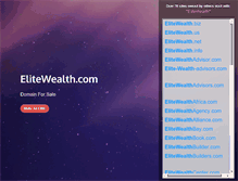 Tablet Screenshot of elitewealth.com